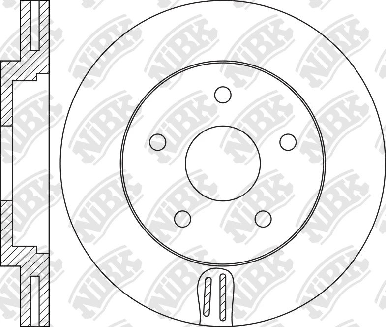 სამუხრუჭე დისკი წნ დახვრეტ 296mm N2