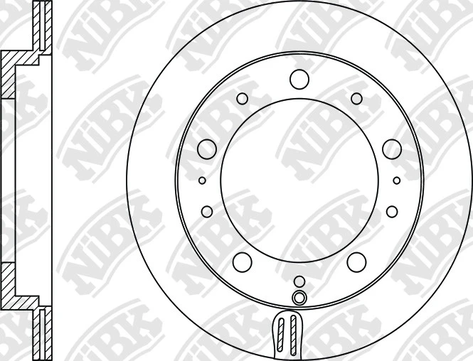 სამუხრუჭე დისკი უკ/მჯ დახვრეტ 329MM N2