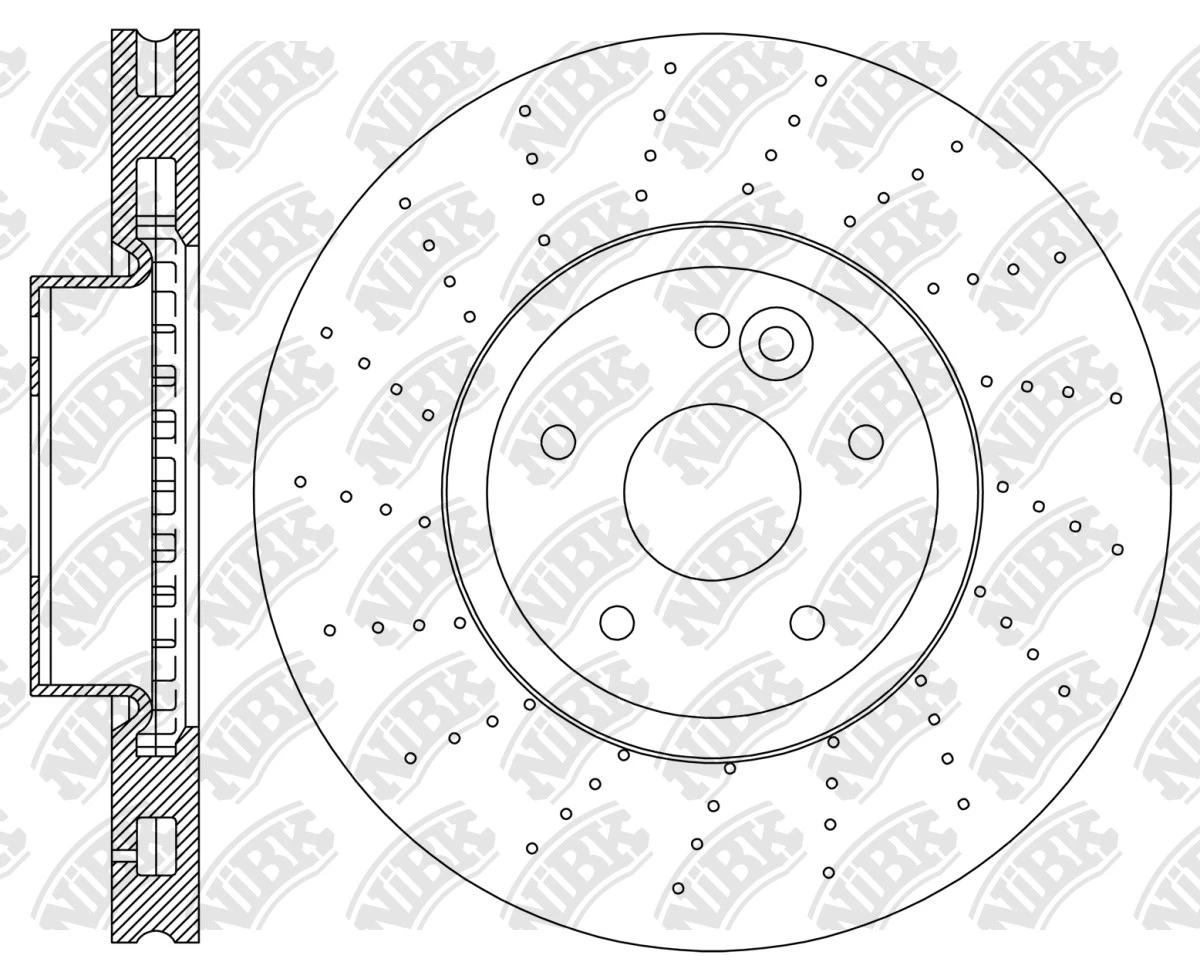 სამუხრუჭე დისკი წინა პერფ 342MM