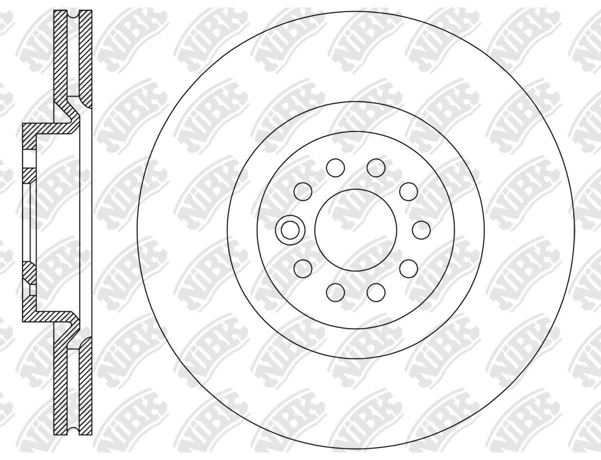 სამუხრუჭე დისკი წნ დახვრეტ 335MM N1