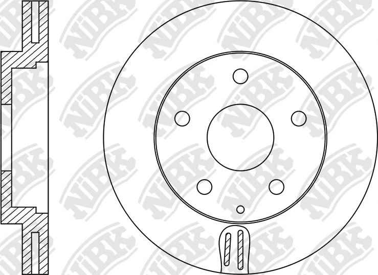 სამუხრუჭე დისკი წნ დახვრეტ 296MM N2