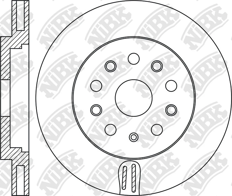 სამუხრუჭე დისკი წნ დახვრეტ 345MM N1